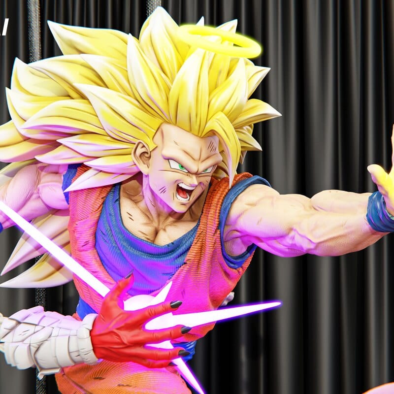 Figurine Collector en Résine Sangoku vs Janemba