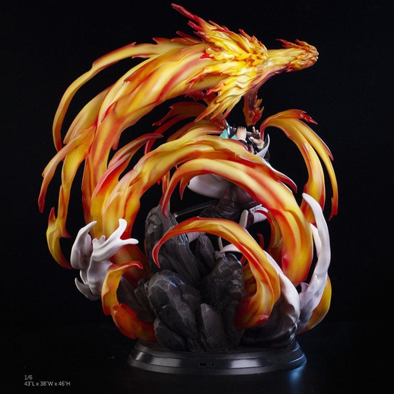 Figurine Collector en Resine Tanjiro Dragon de Feu