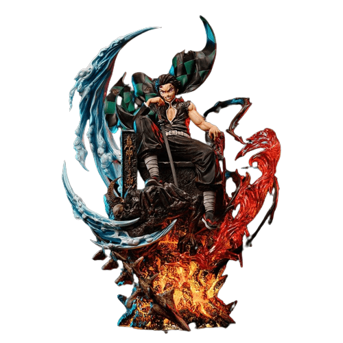 Figurine Collector en Résine Tanjiro Roi des Démons Stickers Mania