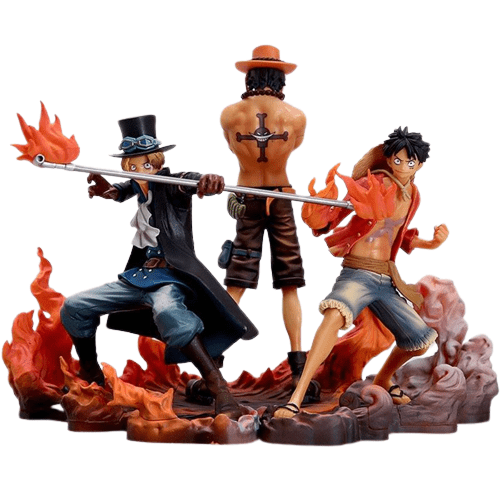 Figurine One Piece Luffy Ace Sabo Stickers Mania