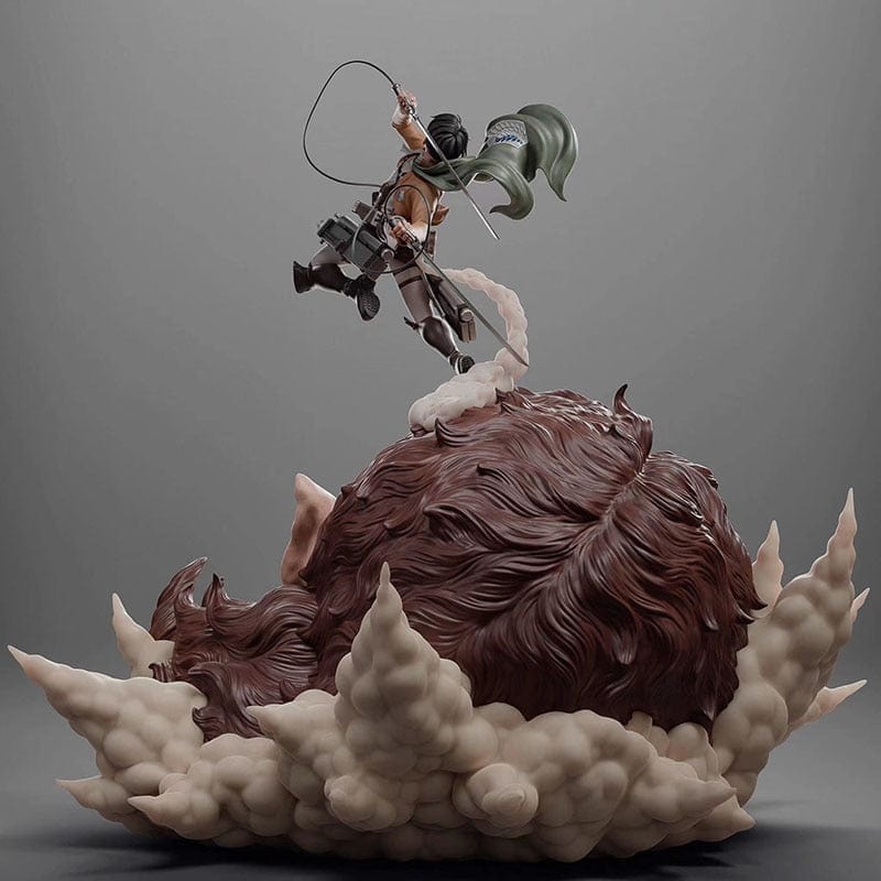 Figurine SNK Collector en Resine Livai vs Titan Bestial Stickers Mania