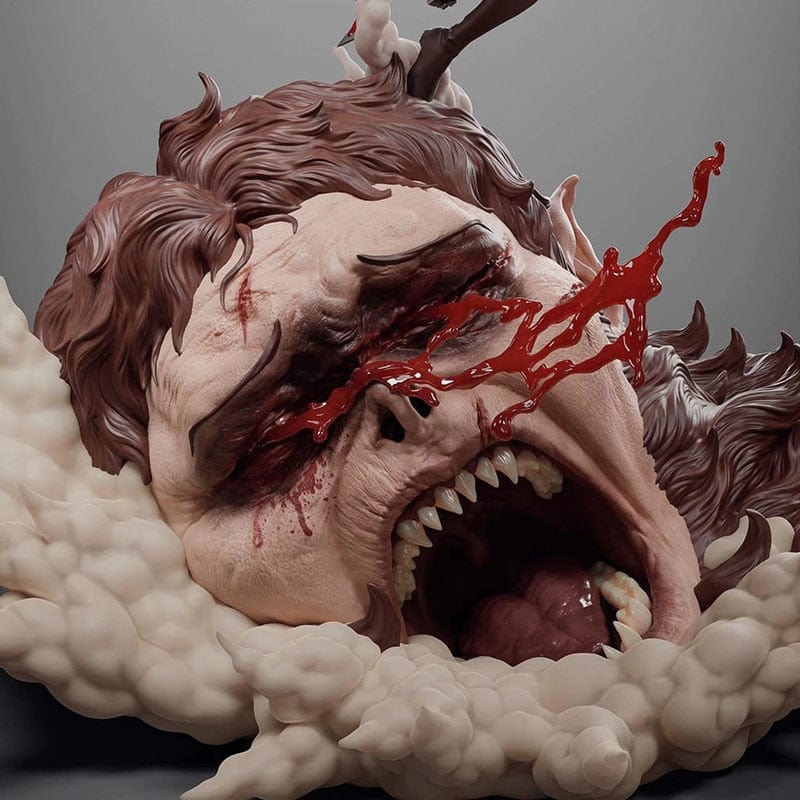 Figurine SNK Collector en Resine Livai vs Titan Bestial Stickers Mania