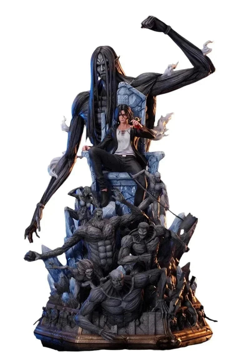 Figurine SNK en Résine Eren 9 Titans Primordiaux Sans peinture Stickers Mania