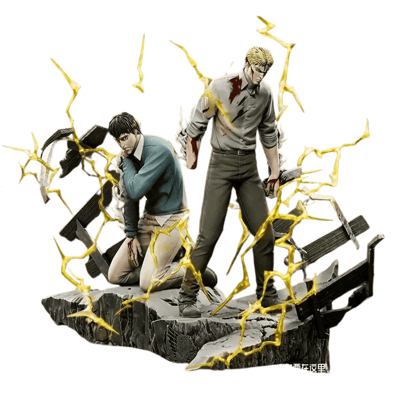 Figurine SNK en Résine Reiner et Bertolt Royaume Manga