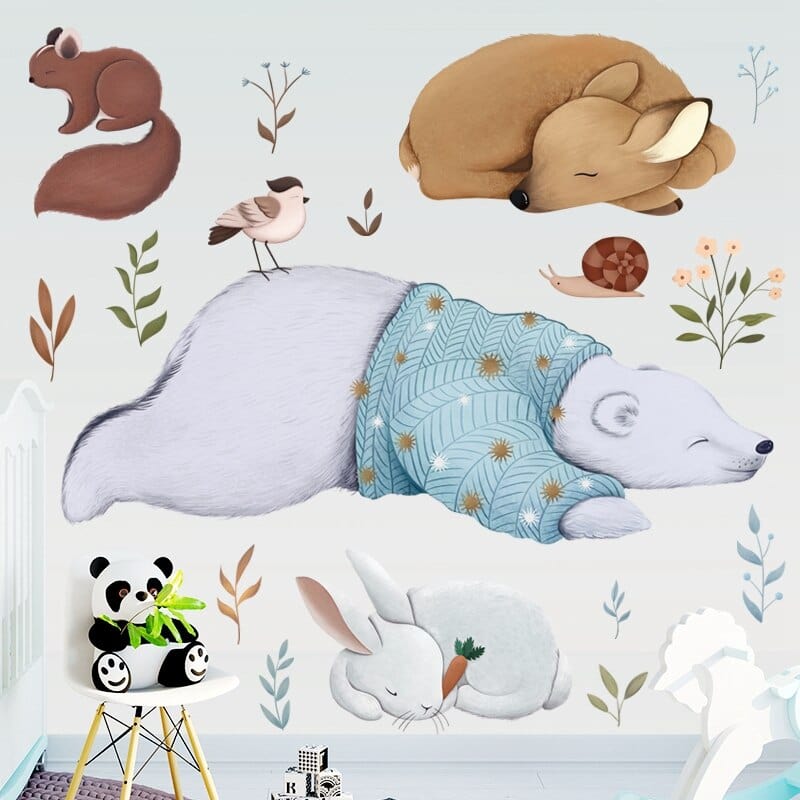 Stickers Chambre Bébé Animaux Stickers Mania