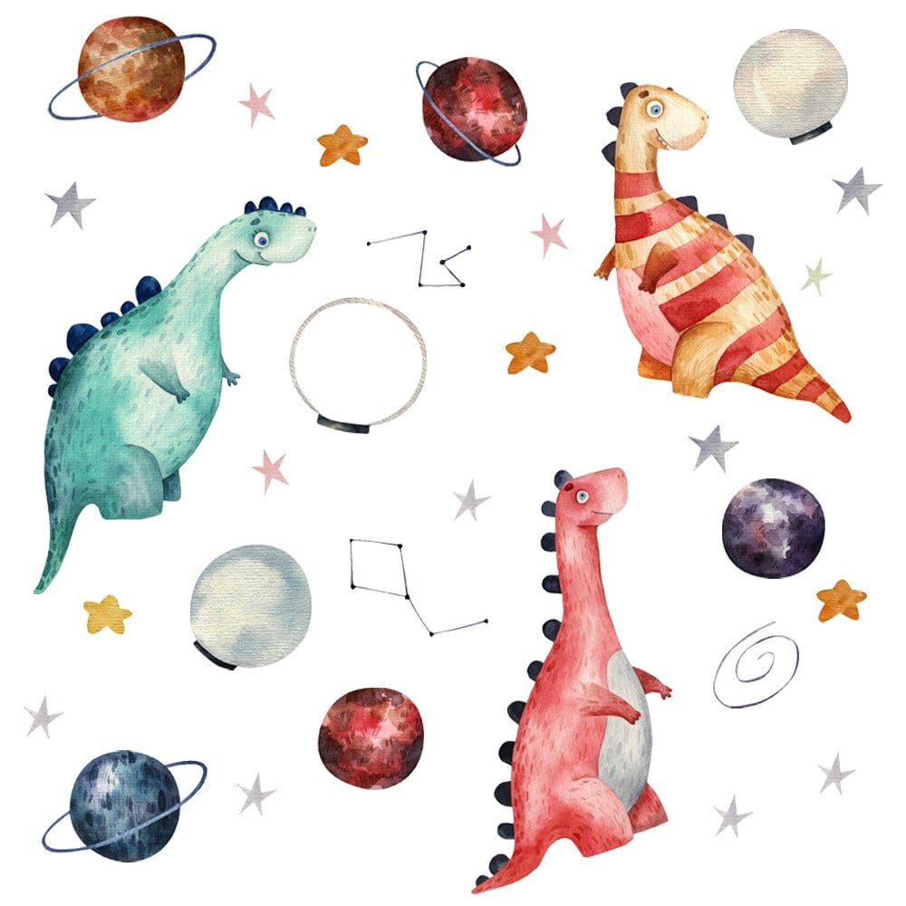 Stickers Chambre Bébé Dinosaures et Planètes Stickers Mania