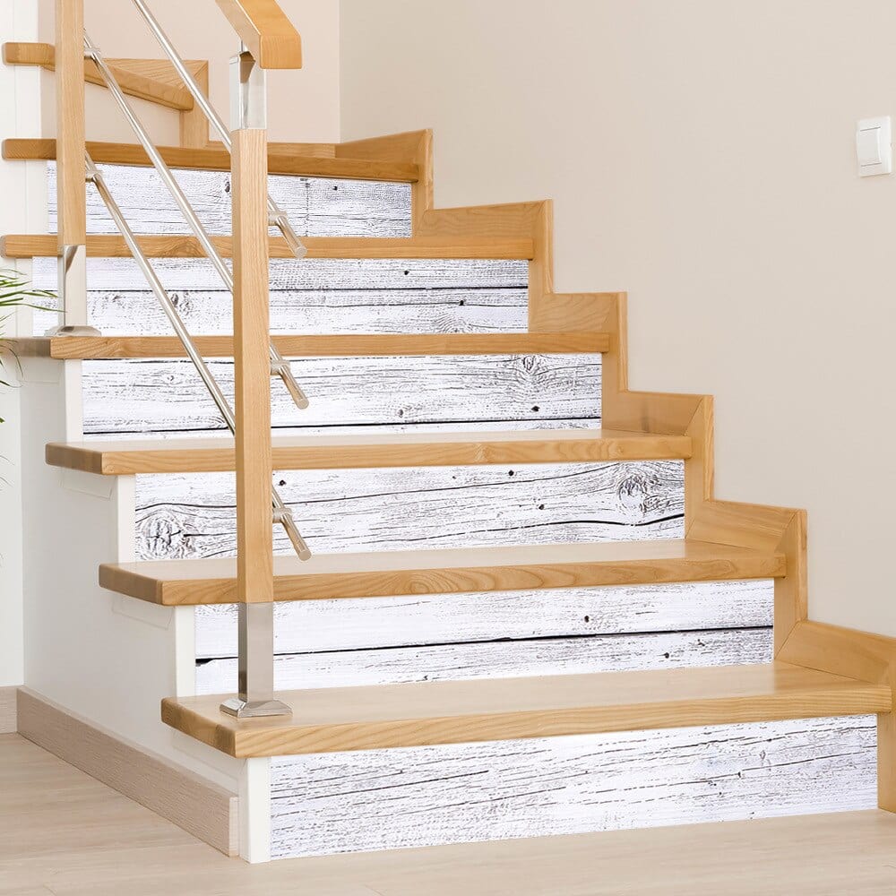 Stickers Escalier Bois Blanc Stickers Mania