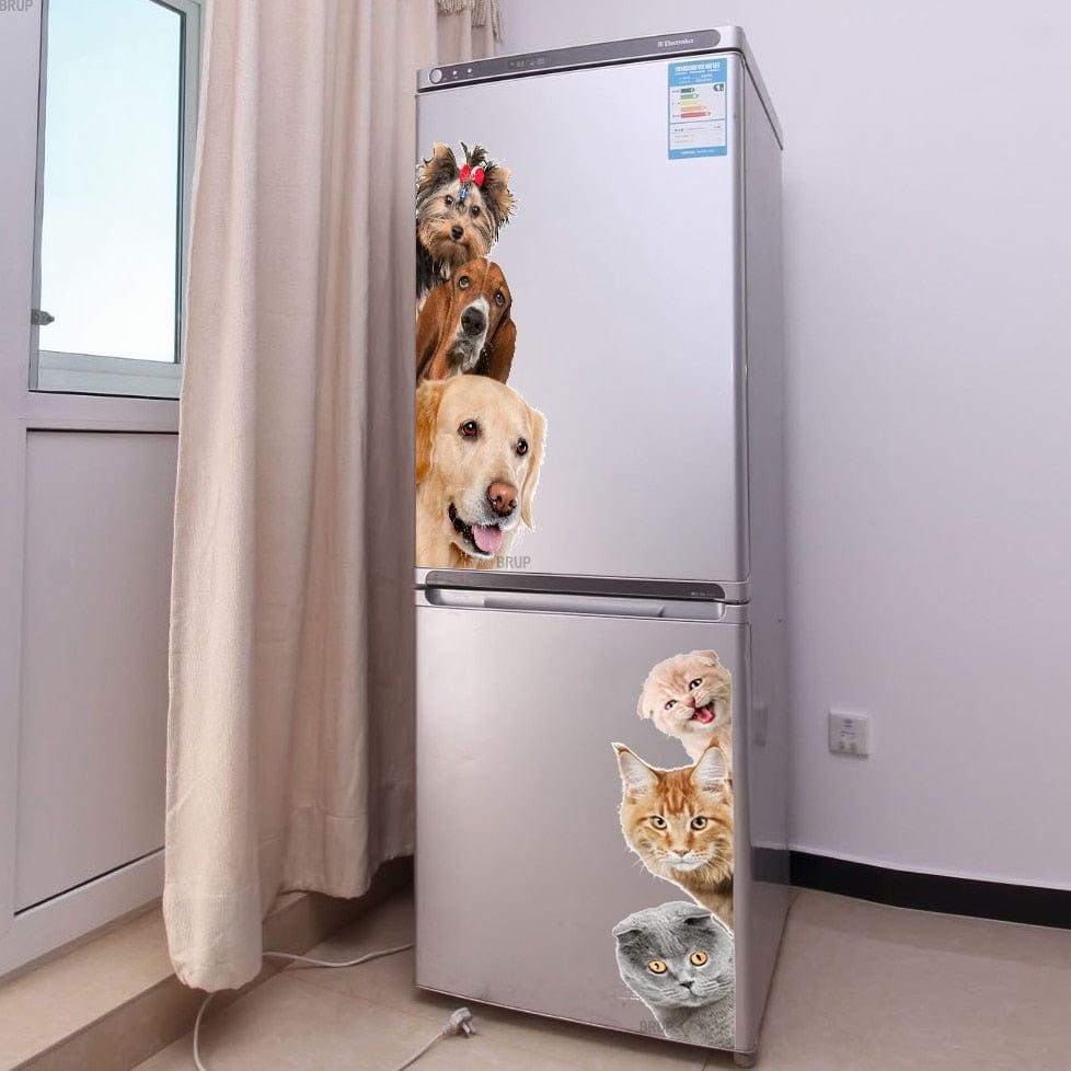Stickers Frigo Chien et Chat Stickers Mania