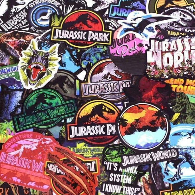 Stickers Jurassic Park <br> (Pack de 75) Stickers Mania