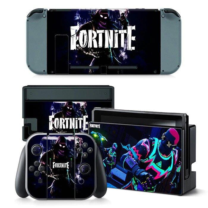Stickers Nintendo Switch Fortnite Noir Stickers Mania