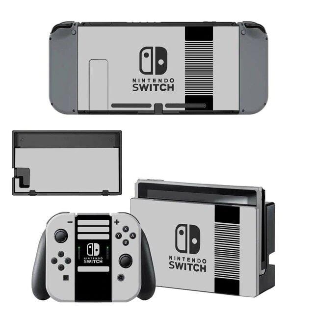 Stickers Nintendo Switch Gris et Noir Stickers Mania