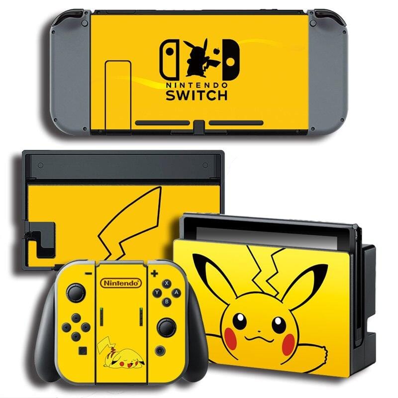 Stickers Nintendo Switch Pikachu Jaune Stickers Mania