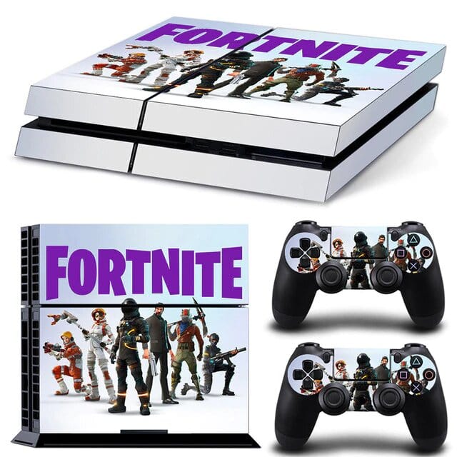Stickers PS4 Fortnite Blanc Stickers Mania