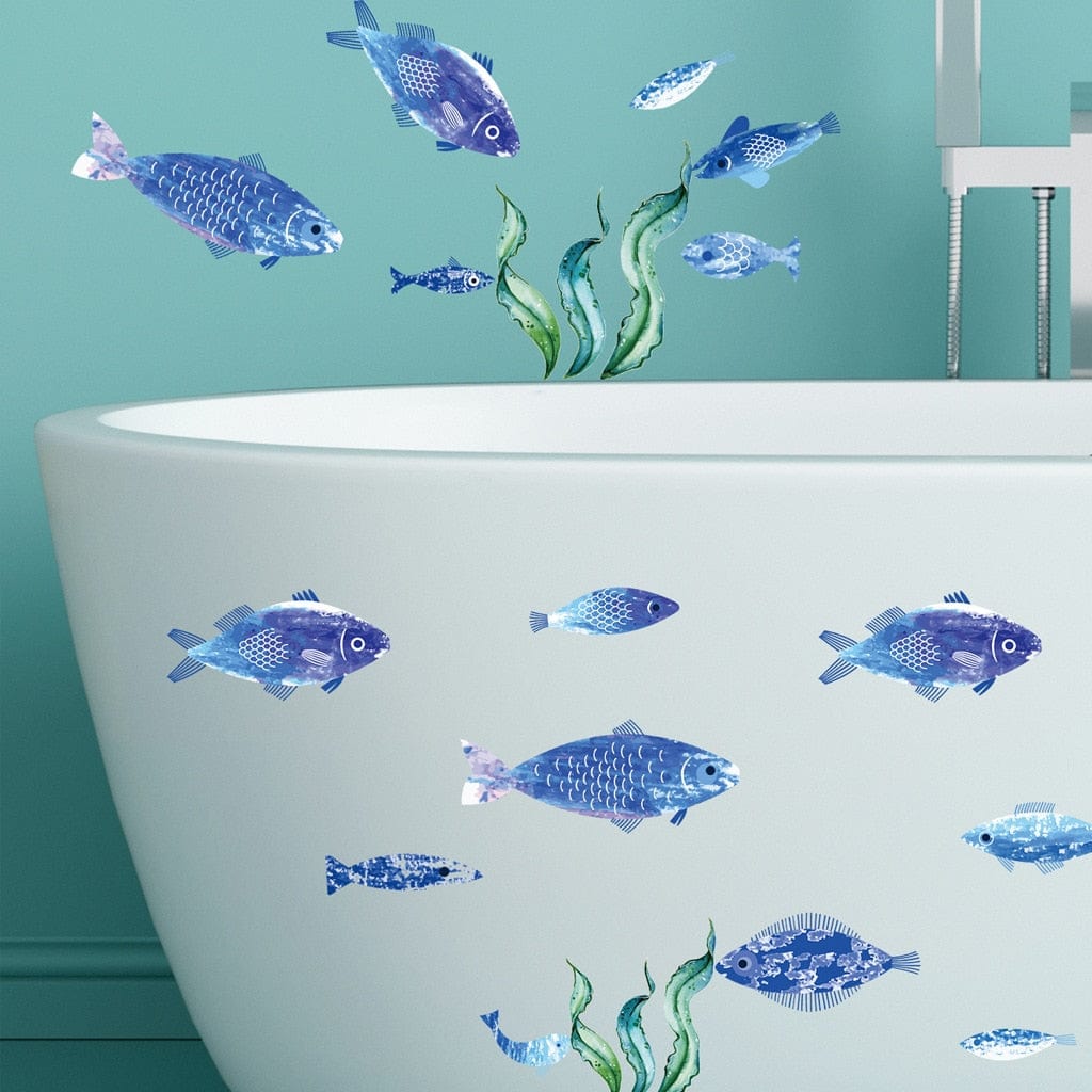 Stickers Salle de Bain Poisson Déco Stickers Mania
