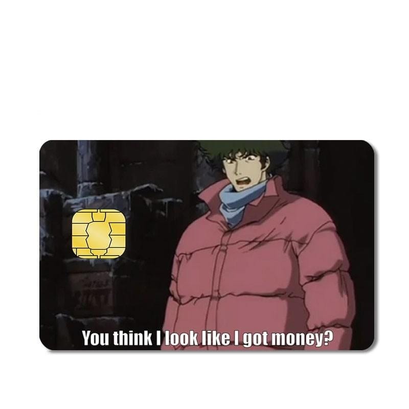 Autocollant Carte Bancaire Cowboy Bebop Royaume Manga