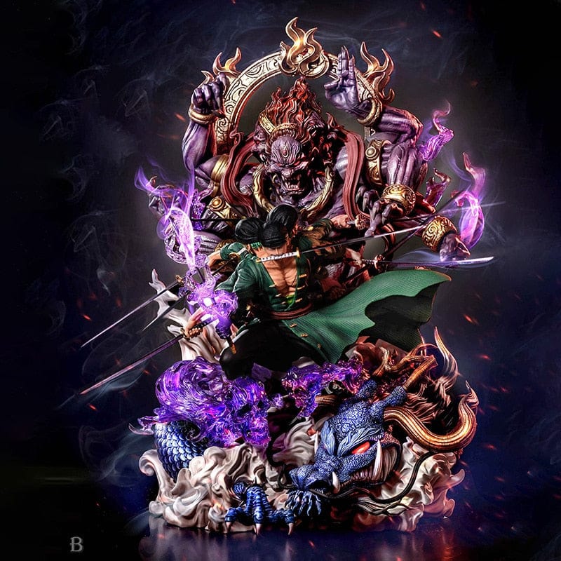 Figurine Collector en Resine One Piece Zoro Stickers Mania