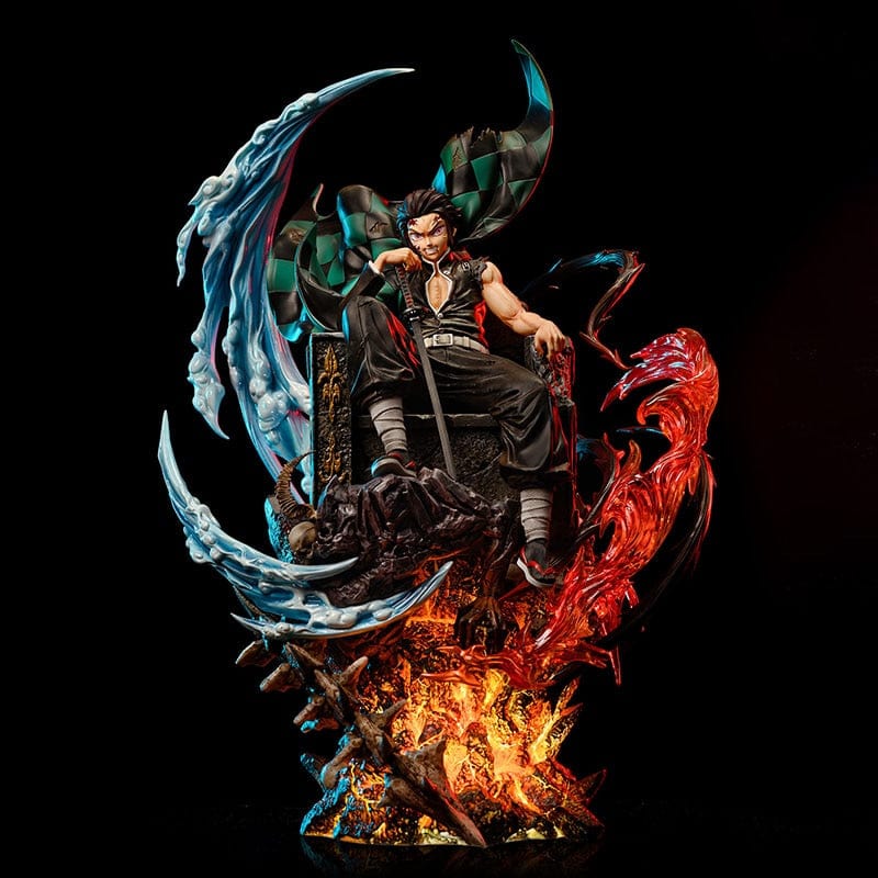 Figurine Collector en Résine Tanjiro Roi des Démons Stickers Mania