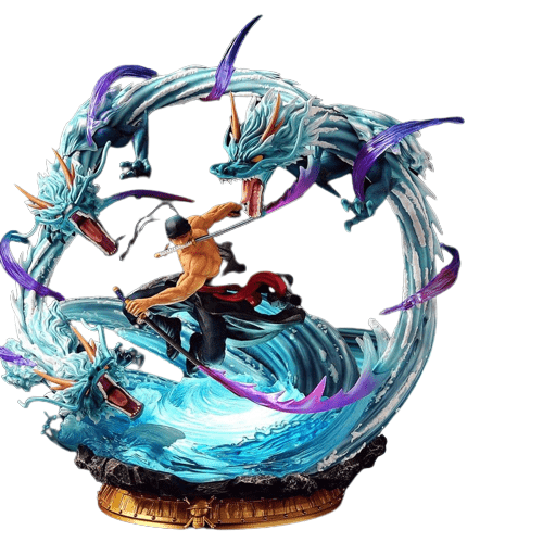 Figurine Collector en Resine Zoro Dragon Twister Royaume Manga