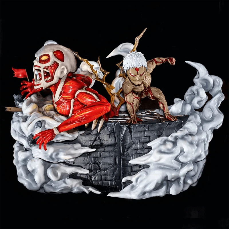 Figurine Édition Limitée en Resine Titan Cuirassé et Colossal Stickers Mania