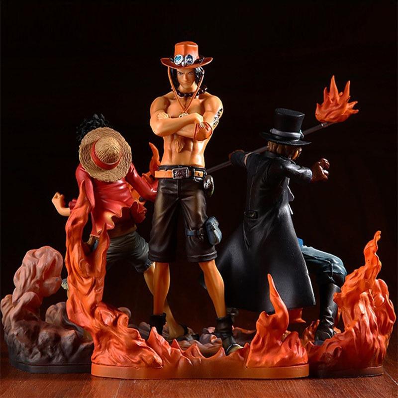 Figurine One Piece Luffy Ace Sabo Stickers Mania