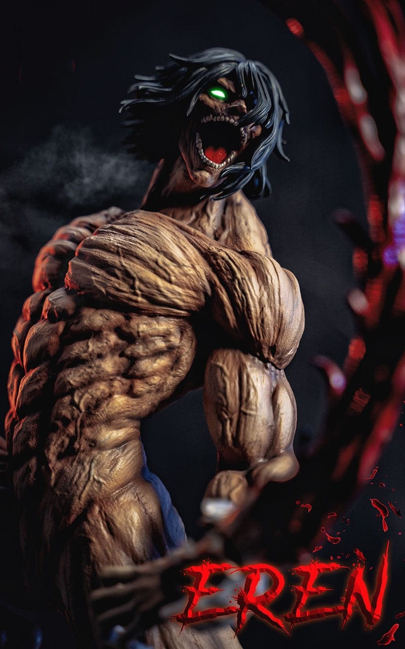 Figurine SNK Collector en Resine Titan Assaillant vs Titan Mâchoire Stickers Mania