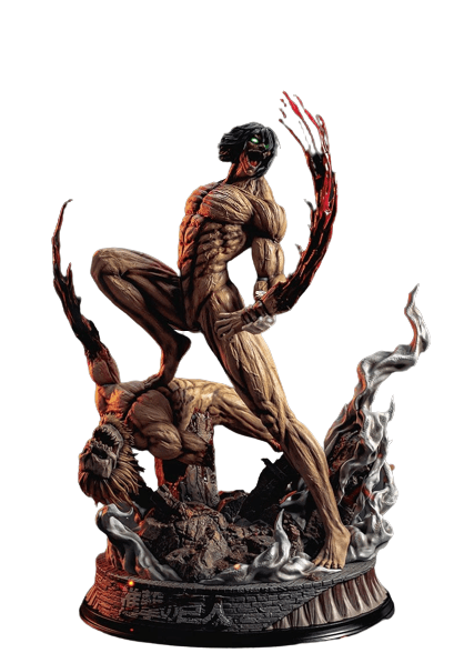 Figurine SNK Collector en Resine Titan Assaillant vs Titan Mâchoire Stickers Mania