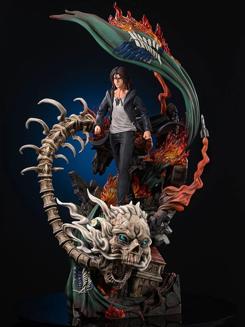 Figurine SNK en Résine Eren Titan Originel