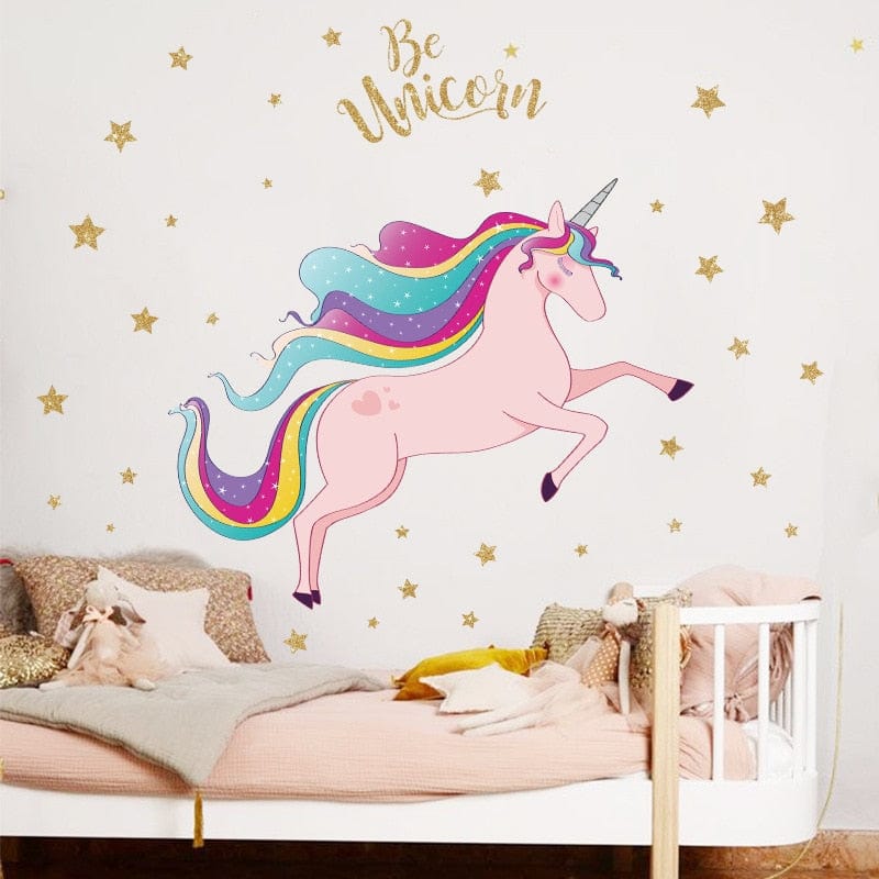 Sticker Mural Licorne Stickers Mania