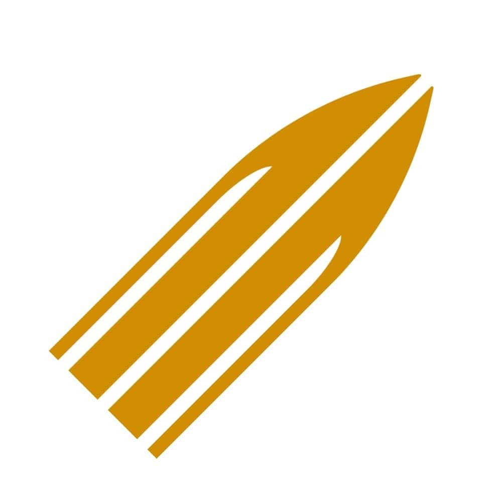 Stickers Capot Voiture Épées Royaume Manga Or