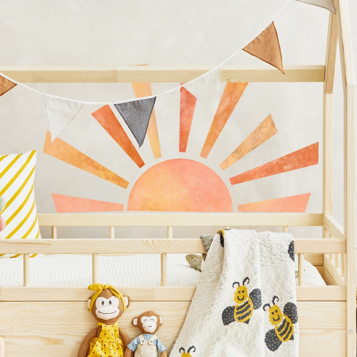 Stickers Chambre Enfant<br>Soleil Levant Stickers Mania
