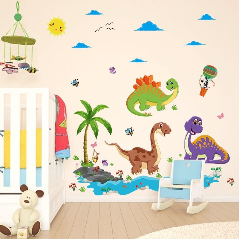 Stickers Dinosaures Chambre Bébé Garçon Stickers Mania