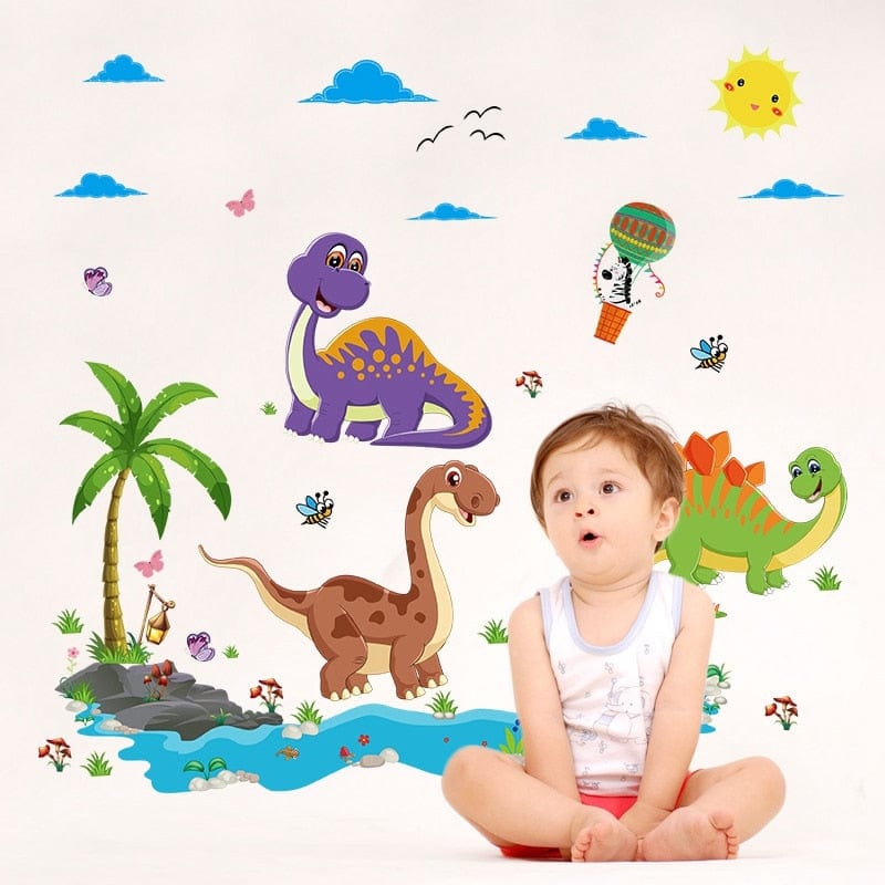 Stickers Dinosaures Chambre Bébé Garçon Stickers Mania