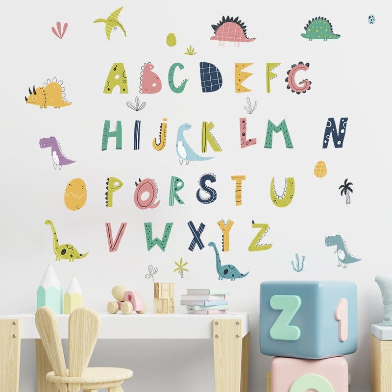 Stickers Dinosaures et Alphabet Stickers Mania