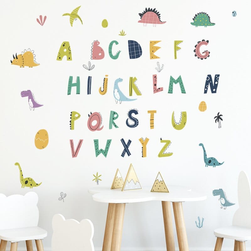 Stickers Dinosaures et Alphabet Stickers Mania