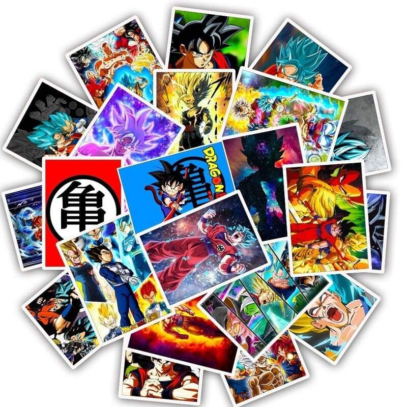 Stickers Dragon Ball Rectangle Stickers Mania