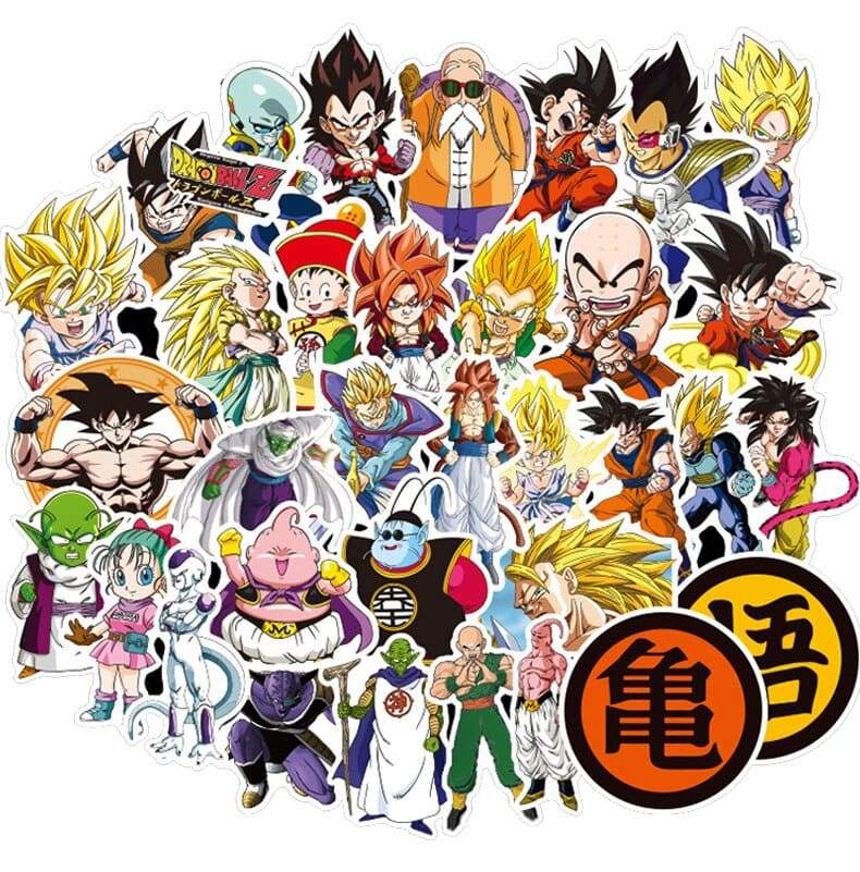 Stickers Dragon Ball Z Blanc Stickers Mania