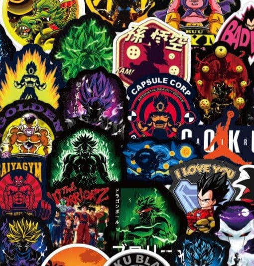 Stickers Dragon Ball Z Noir Stickers Mania
