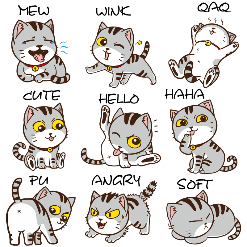 Stickers Frigo Chat Mignon Stickers Mania