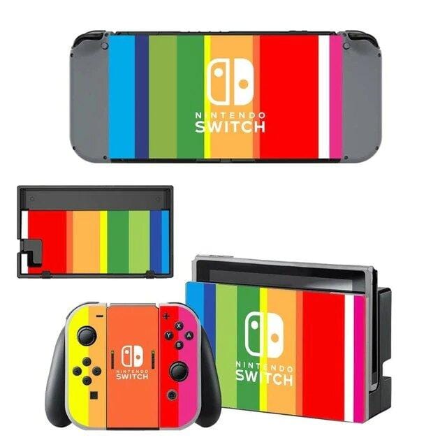 Stickers Nintendo Switch Arc en Ciel Stickers Mania
