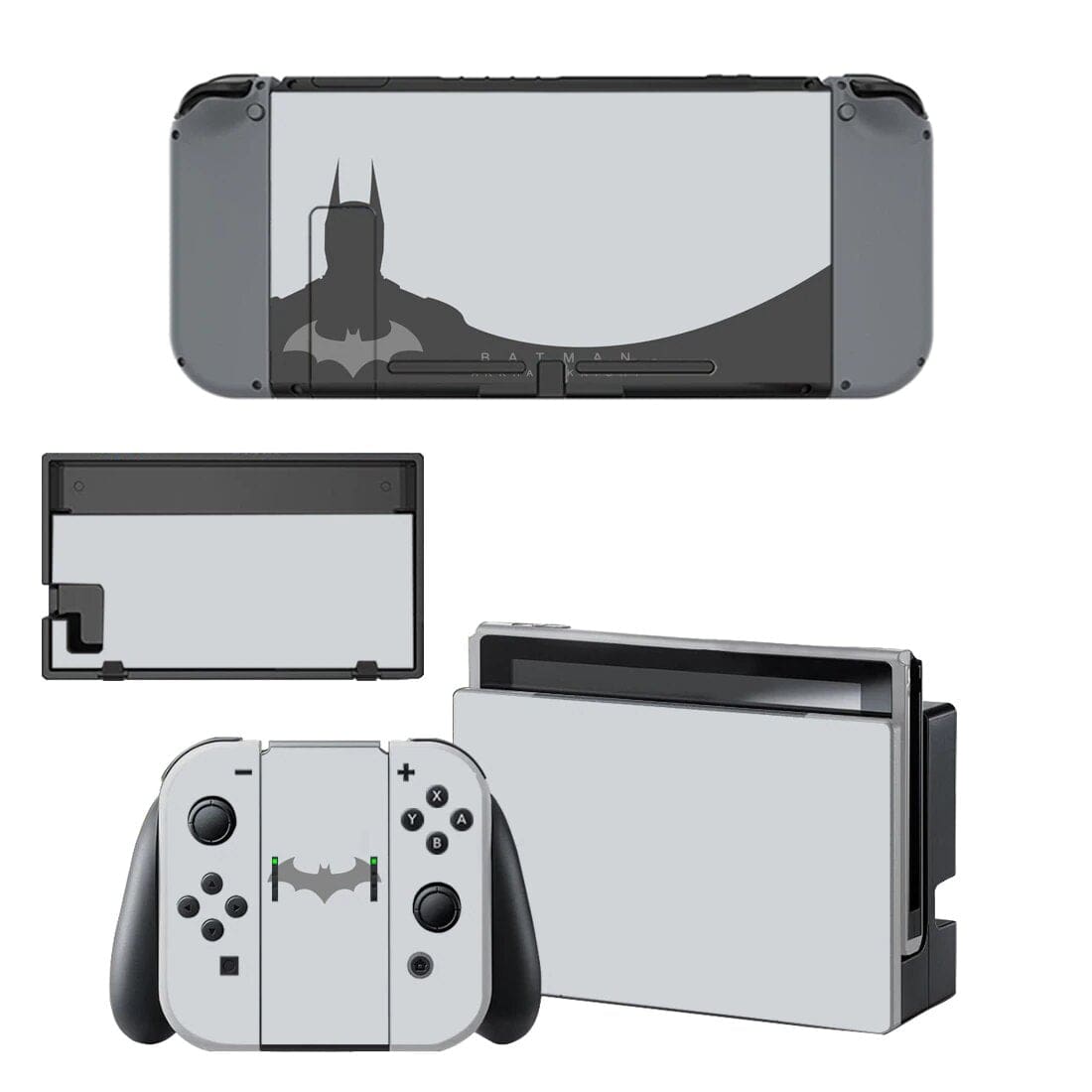 Stickers Nintendo Switch Batman Gris Clair Stickers Mania