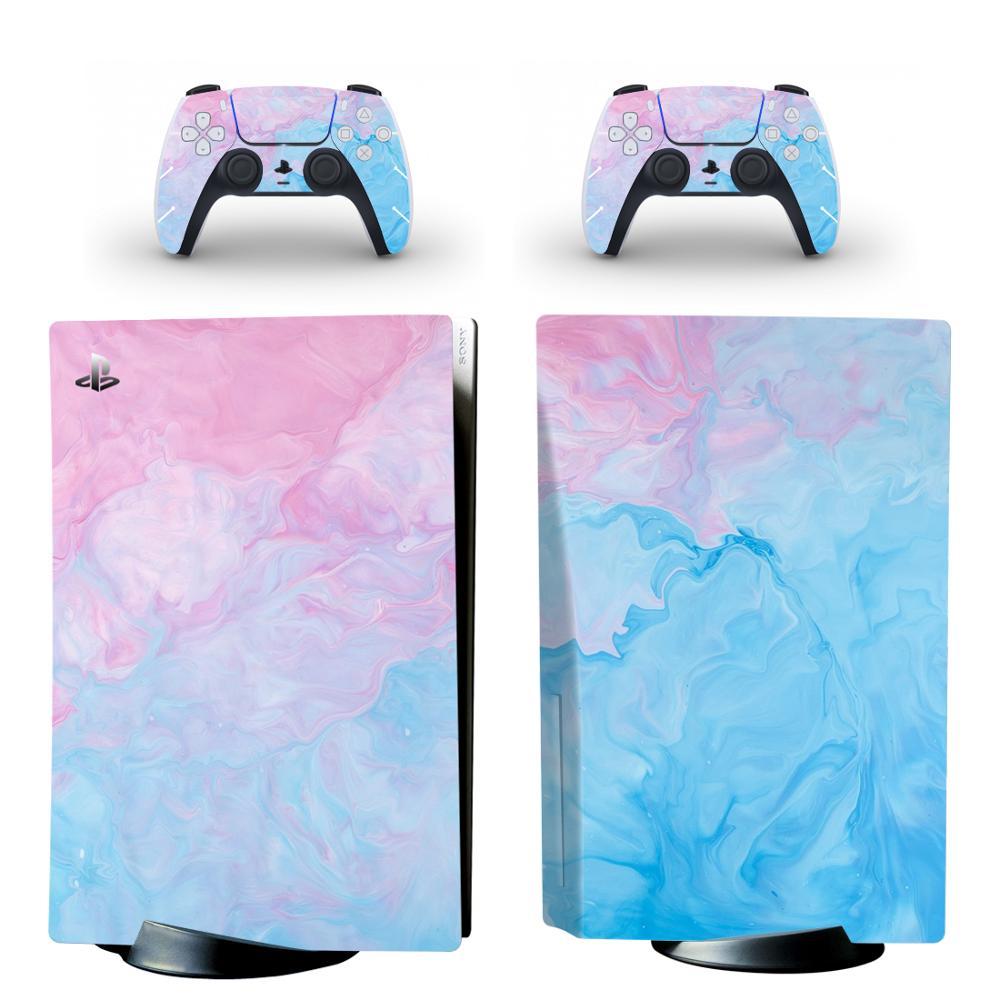 Stickers PS5<br> Rose et Bleu Stickers Mania